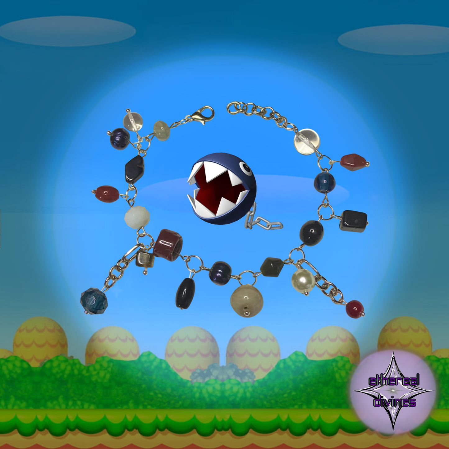 Chain Chomp Inspired Charm Bracelet