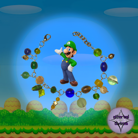 Luigi Inspired Charm Bracelet