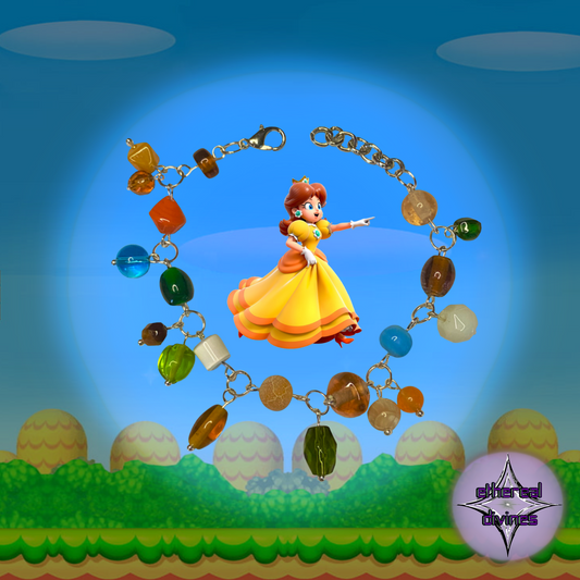 Princess Daisy Inspired Charm Bracelet