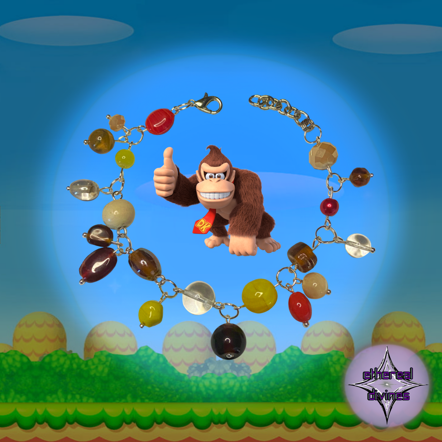 Donkey Kong Inspired Charm Bracelet