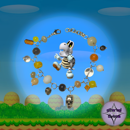 Skull Bones Inspired Charm Bracelet