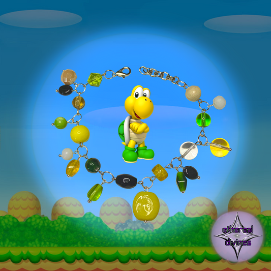 Koopa Troopa Inspired Charm Bracelet