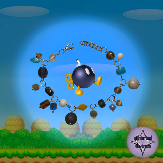 Bob-omb Inspired Charm Bracelet