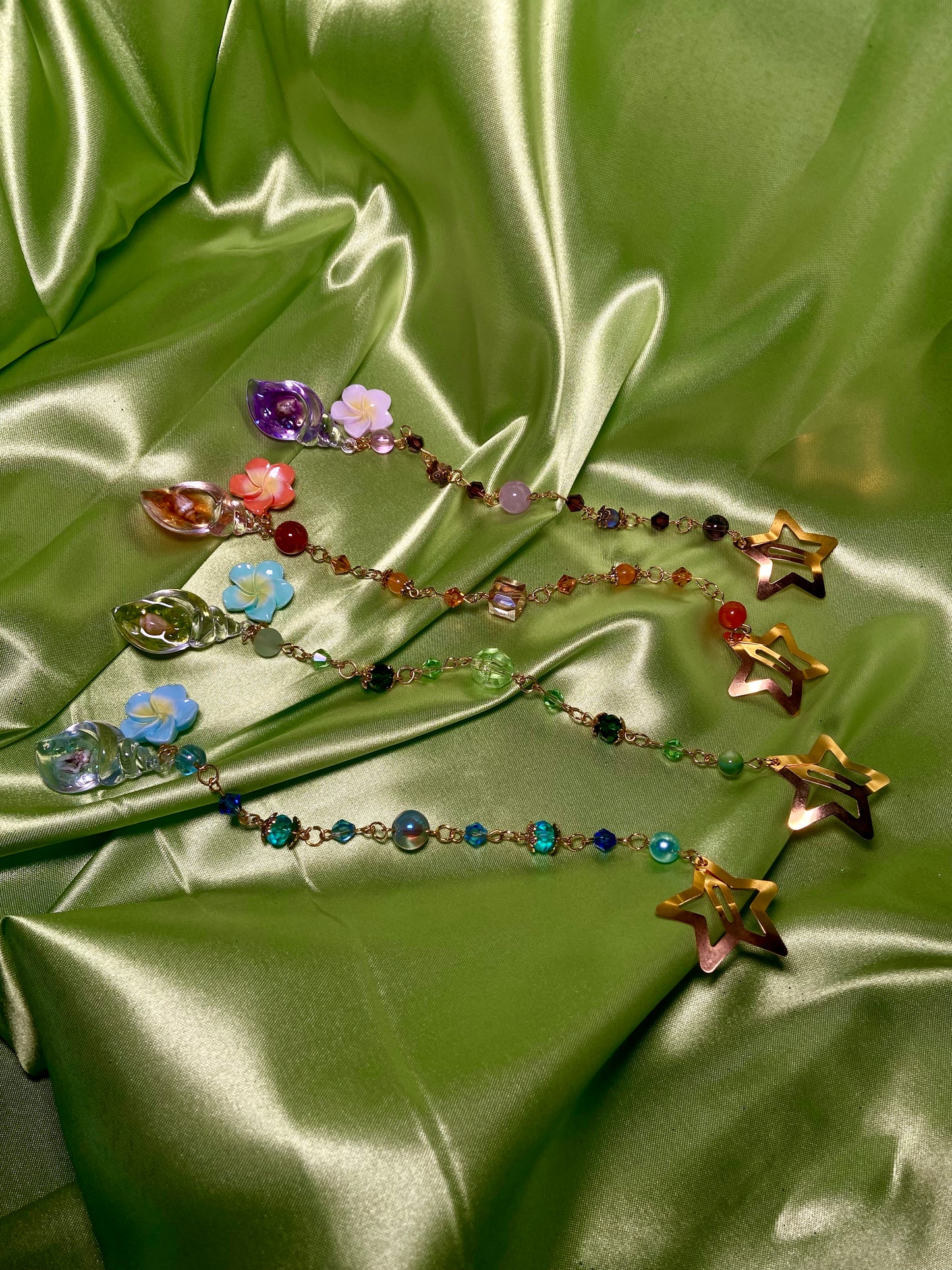 Glow In the Dark Seashell Hairclip