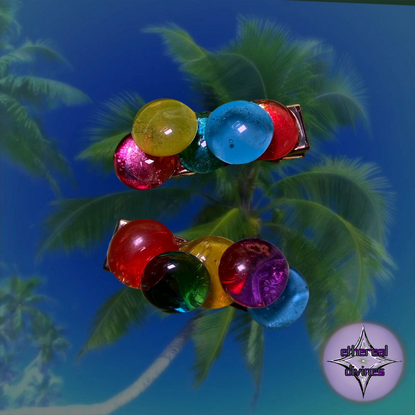 Fruity Pebbles Hair Clip