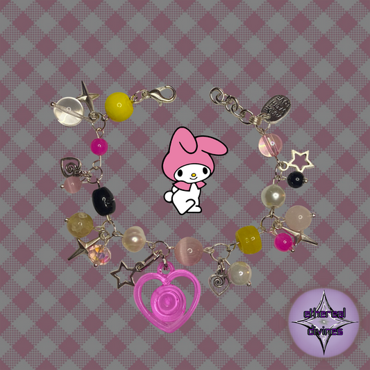 My Melody Inspired Charm Bracelet
