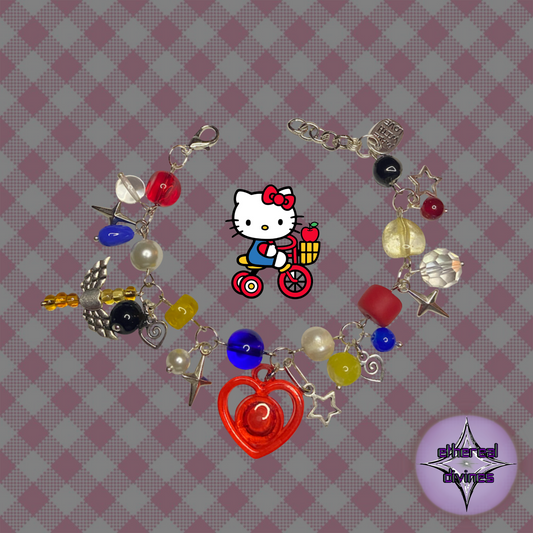 Hello Kitty Inspired Charm Bracelet