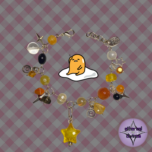 Guedetama Inspired Charm Bracelet